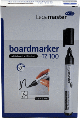 Pack de 10 rotuladores Legamaster TZ100 color rojo. Ref. 7-110502