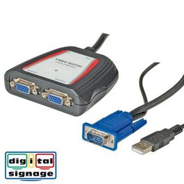 Portátil Video VGA Splitter para 2 monitores