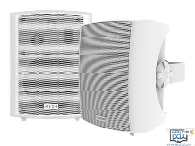 Par de Altavoces Pasivos 4'' Ip65 Interior/Exterior 60W 8 Ohm Blanco Master  Audio