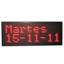 Pantalla de Led Exterior Monocolor Rojo 4879X400X105 mm. Resolución Pitch 240X16 Píxeles. 20 mm