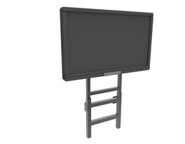 Soporte fijo suelo-pared regulable en altura MIP FLEX, para Panel y/o Display interactivo