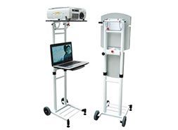 TROLLEY CON 2 BANDEJAS PARA PROYECTOR Y PORTATIL - mesa carro
