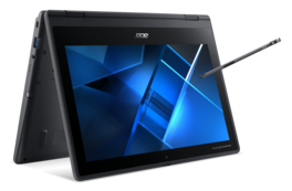 Portátil Acer TravelMate SPIN B3 TMB311RN-128 11.6" FHDIPS/Celeron QC N4120/1x4GBGB/128GBSSD/CR/INT9560NGWGNV AN w/BT/Active Stylus Pen/48Wh/W10PROEDU/Std. Warranty P/N NX.VN1EB.00D Campaña 2021-22w