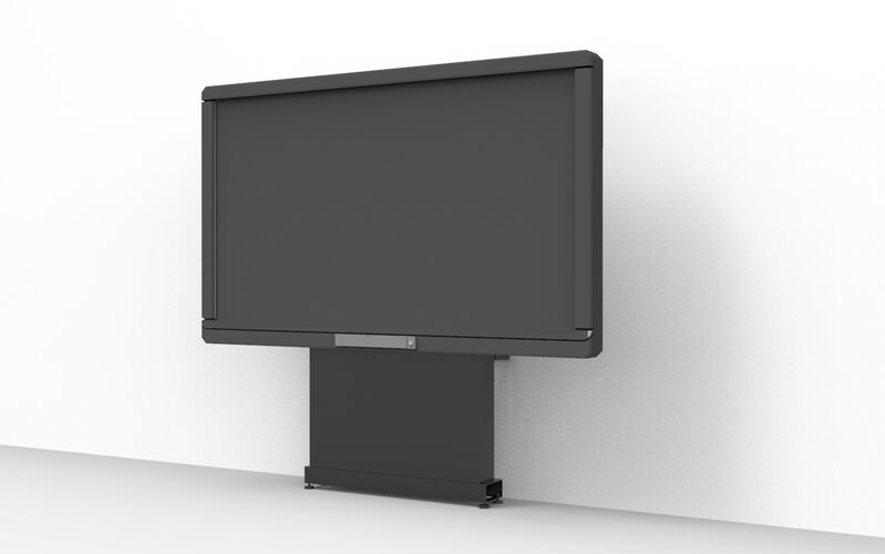 Soporte motorizado fijo suelo/pared SATANDAR-W . Panel y/o Display  interactivo. Con embellecedor Hasta 160kg - CAMPUSPDI - Tecnologia e  innovación para la formación