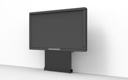 Soporte motorizado fijo suelo/pared  SATANDAR-W . Panel y/o Display interactivo. Con embellecedor  Hasta 160kg
