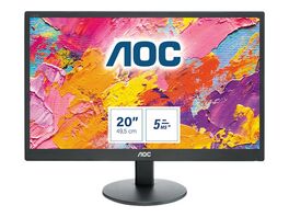 Monitor AOC E2070SWN Monitor LED 19.5" 1600 x 900 @ 60 Hz TN 200 cd/m² 5 ms VGA negro P/N E2070SWN